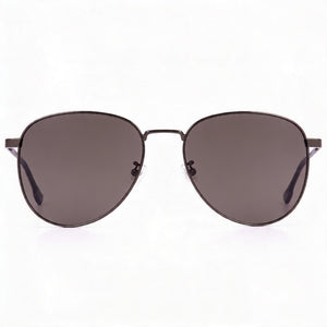 Hugo Boss Boss 1536/f/s Oval Sunglasses Men — side view, Non-Polarized Dark Ruthenium Black lens