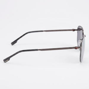 Hugo Boss Boss 1538/F/Sk Square Sunglasses Men — side view, Non-Polarized Silver lens
