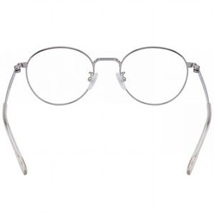 Hugo Boss Boss 1539/f Round Unisex Eyeglasses — side view, Silver Alloy Steel temples