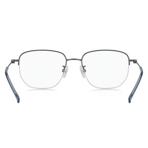 Hugo Boss Boss 1544-F Rectangle Eyeglasses Men — side view, Silver Alloy Steel temples