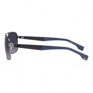 Hugo Boss BOSS 1580/S Rectangle Sunglasses for Women — front view, Stainless Steel frame