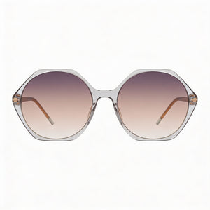 Hugo Boss BOSS 1585/S Round Sunglasses for Women — front view, Acetate frame