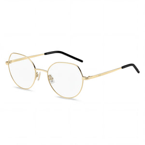 Hugo Boss BOSS 1591 Gold Round Eyeglasses for Women, Plastic lenses
