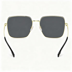 Hugo Boss BOSS 1613/F/SK Square Sunglasses Women — side view, Non-Polarized Gold lens