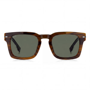Hugo Boss Boss 1625/S Square Sunglasses for Women — front view, ECO ACETATE frame