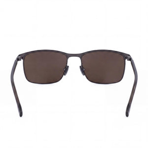 Hugo Boss Boss 1635/S Rectangle Sunglasses for Men — front view, Stainless Steel frame