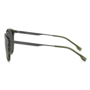 Hugo Boss Boss 1639/S Round Sunglasses Men — side view, Grey lens