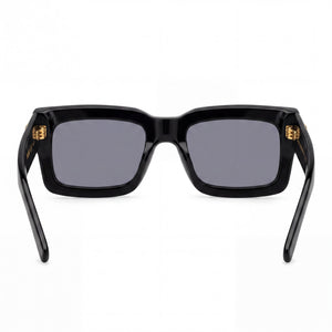Hugo Boss Boss 1654/S Rectangle Sunglasses Women — side view, Non-Polarized Clear lens