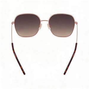 Hugo Boss Casual Square Sunglasses Women — side view, Non-Polarized Gold Copper lens