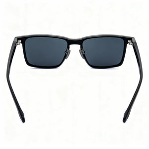 Hugo Boss Classic Rectangle Sunglasses for Women — interior view, Non-Polarized lens detail