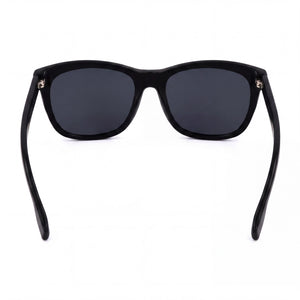 Hugo Boss Classic Rectangle Sunglasses for Women — interior view, Black lens detail