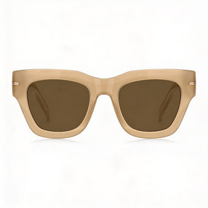 Hugo Boss Contemporary Rectangle Sunglasses Unisex — side view, Non-Polarized lens