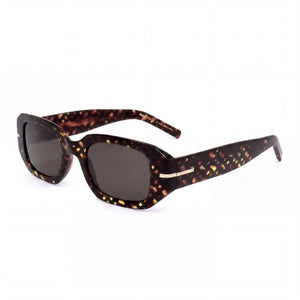 Hugo Boss Distinctive Codes Havana Rectangle Sunglasses for Women, Grey lens