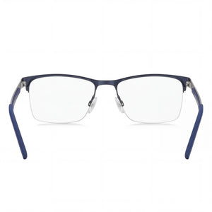 Hugo Boss Hg 1142 Rectangle Sunglasses Women — side view, Non-Polarized Matte Blue lens