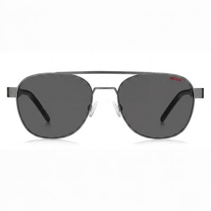Hugo Boss HG 1196/S Rectangle Sunglasses for Men — front view, Metal frame