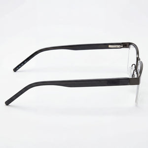 Hugo Boss Hg 1199 Rectangle Eyeglasses for Men — front view, Stainless Steel
