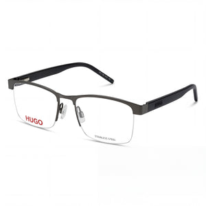 Hugo Boss Hg 1199 Black Rectangle Eyeglasses for Men, Stainless Steel frame