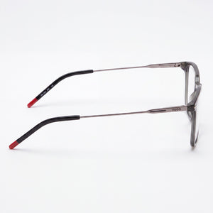 Hugo Boss Hg 1205 Rectangle Eyeglasses Unisex — side view, Gray Magnesium temples