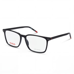 Hugo Boss Hg 1225 Black Rectangle Eyeglasses Unisex, Magnesium frame