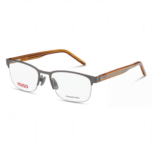Hugo Boss Hg 1247 Orange Rectangle Eyeglasses for Men, Alloy Steel frame