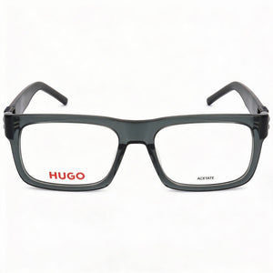 Hugo Boss Hg 1257 Rectangle Eyeglasses for Men — front view, Acetate