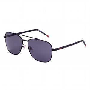 Hugo Boss HG 1269/S Black Aviator Sunglasses for Men, Grey lens