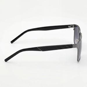 Hugo Boss Hg 1328/S Rectangle Sunglasses for Women — front view, Stainless Steel frame