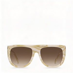 Hugo Boss Modern Rectangle Sunglasses for Women — front view, Ecological oil frame