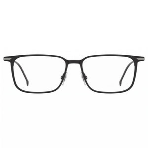 Hugo Boss Modern Rectangle Eyeglasses Unisex — front view, Titanium