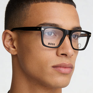 Hugo Boss Modern Black Eyeglasses Men — lifestyle wear, office and reading