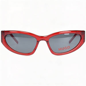 Hugo Boss Rectangle Sunglasses Unisex — front view, Plastic frame