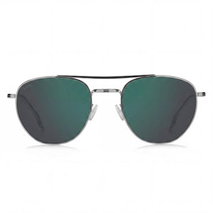 Hugo Boss Rectangular Sunglasses for Men — front view, Stainless Steel frame