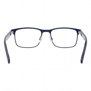 HUGO Hg 0151 Rectangle Eyeglasses Unisex — side view, Matte Black Alloy Steel temples