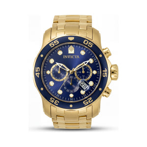 Invicta 0073 Gold Dial Stainless Steel Unisex Watch, 48mm