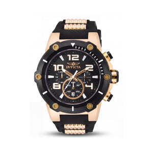 Invicta 17200 Black Stainless Steel Men's Watch, 51mm