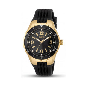 Invicta 17486 Black Dial Stainless Steel Women's Watch, 38mm