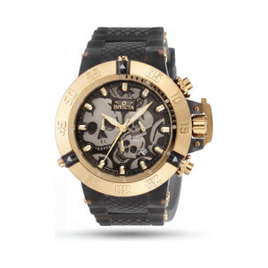 Invicta 37327 Black Dial Stainless Steel Unisex Watch, 50mm