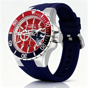 Invicta 45406 Men Watch — front view, Quartz movement 50mm