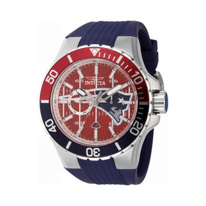 Invicta 45406 Red Dial Stainless Steel Men Watch, 50mm