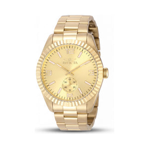 Invicta 49391 Gold Stainless Steel Unisex Watch, 43mm