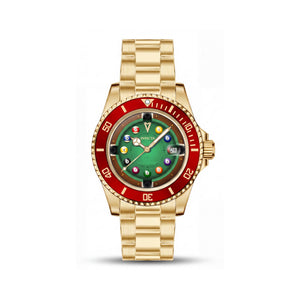 Invicta 50522 Red Stainless Steel Unisex Watch, 40mm