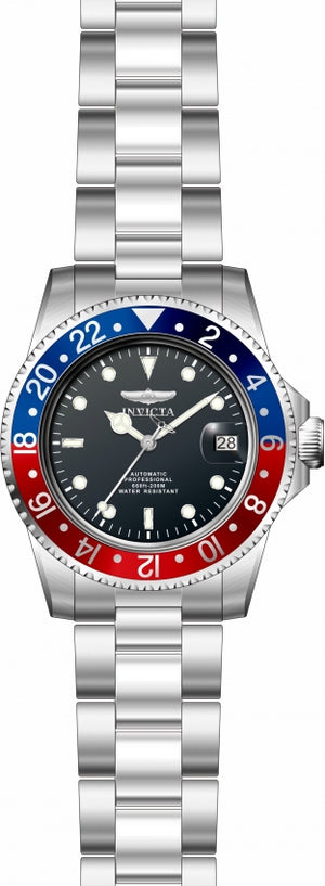 Invicta 8926BRB Men Watch — side view, Stainless Steel case 40mm