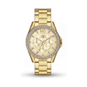 Invicta Angel 50109 Gold Stainless Steel Unisex Watch, 38mm