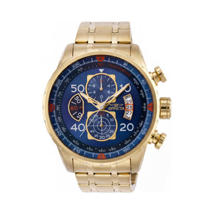 Invicta Aviator 36602 Gold Stainless Steel Unisex Watch, 48mm