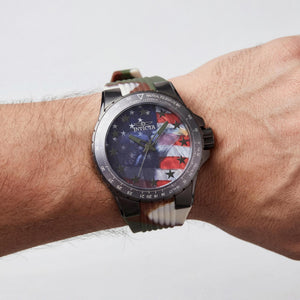 Invicta Aviator 48956 Unisex Watch — side view, Stainless Steel case 50mm