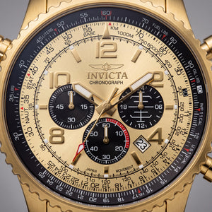 Invicta Aviator 49081 Unisex Watch — front view, Quartz movement 49mm