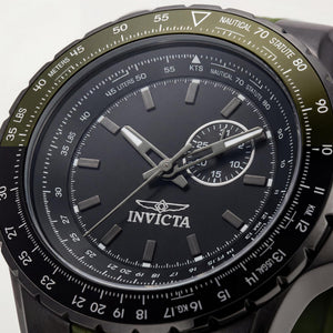 Invicta Aviator 49733 Unisex Watch — front view, Quartz movement 50mm