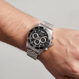 Invicta Classic Men's Watch — side view, Stainless Steel case 43mm