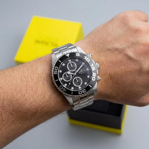 Invicta Pro Diver 43405 Unisex Watch — side view, Stainless Steel case 43mm