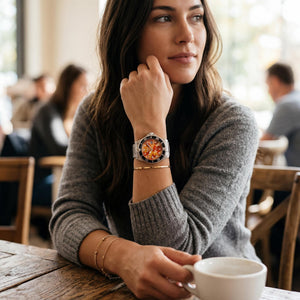 Invicta Pro Diver 48569 Unisex Watch — dial detail, Orange Analog display